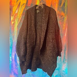 Roots 2XL Black and White Knit Sweater